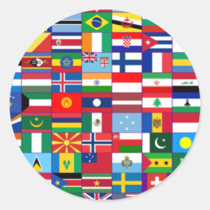 Adesivo Bandeiras do Mundo