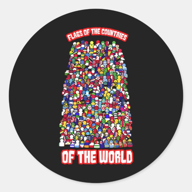 Adesivo Bandeiras Dos Países Do Mundo Internacional (Frente)