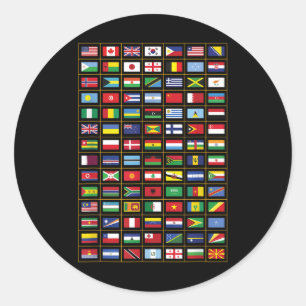 Adesivo Bandeiras Dos Países Do Mundo Internacional