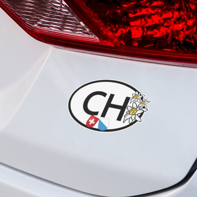 Adesivo Bandeiras suíças e zürich | Flores Edelweiss | Ova (zurich schweiz)