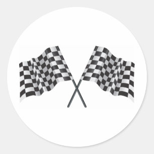 Adesivo bandeiras transversais checkered