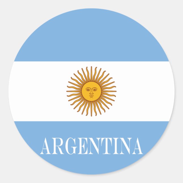 Adesivo Bandera de bandeira da Argentina (Frente)