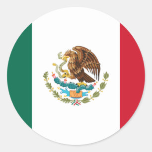 Adesivo Bandera de México - Bandeira do México - Bandeir