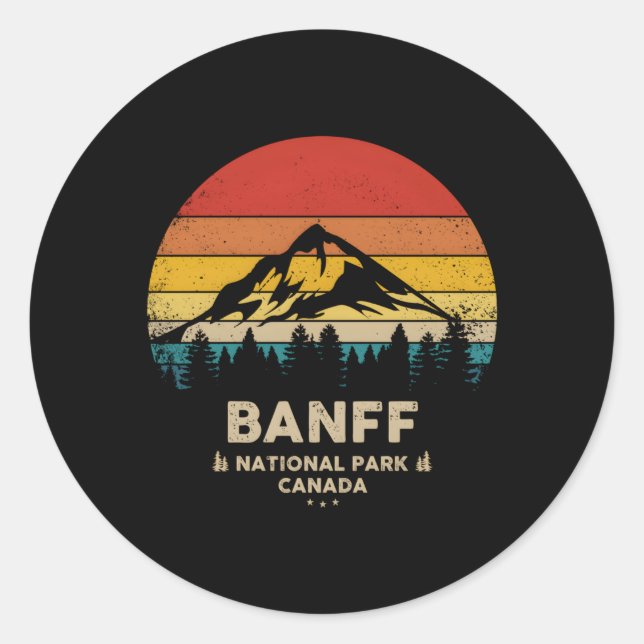 Adesivo Banff Canadian National Park (Frente)