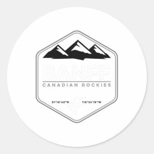Adesivo Banff Canadian Rockies Norquay Snowboard T Shirt