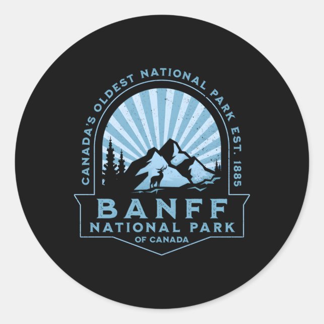 Adesivo Banff National Park Do Canadá (Frente)