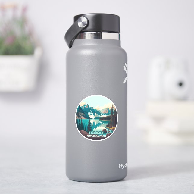 Adesivo Banff National Park Moraine Lake Retro (HidroFlask)