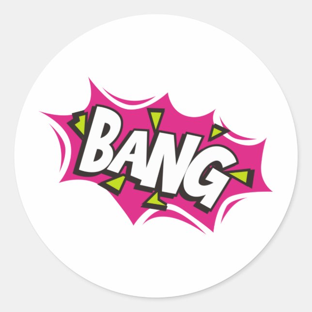 Adesivo Bang Cartoon Pow Z (Frente)