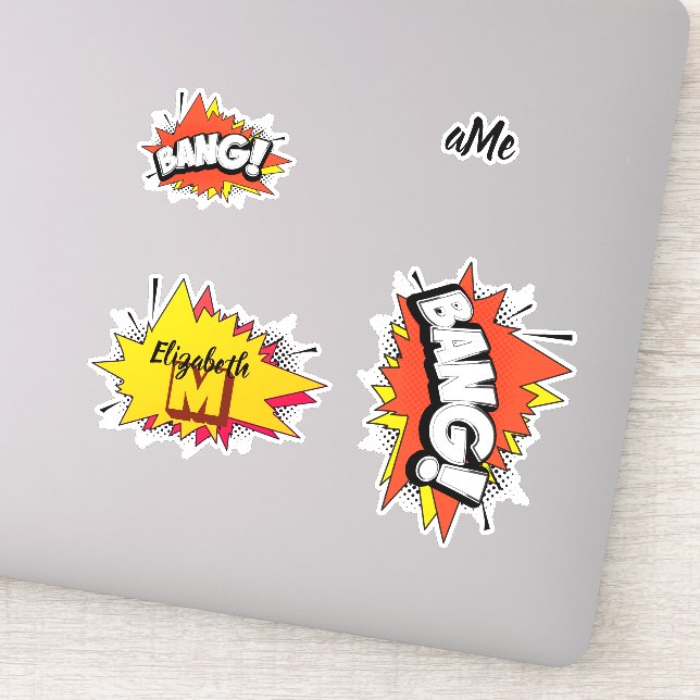 Adesivo Bang Retro Action Comic Book Bubble (Detalhe)