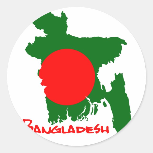 Adesivo Bangladeche Map (Frente)