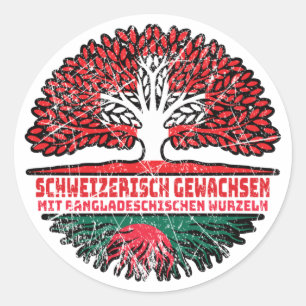 Adesivo Bangladeche Schweizer Schweiz Baum