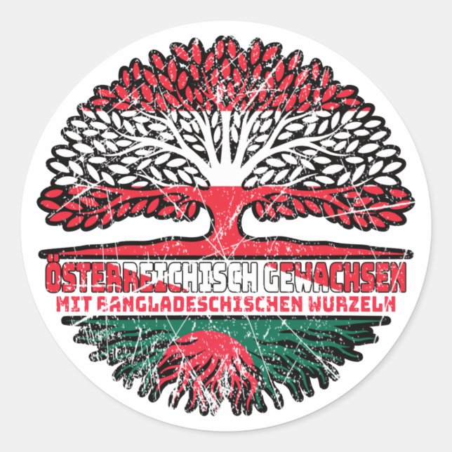 Adesivo Bangladesh chisch Österreich (Frente)