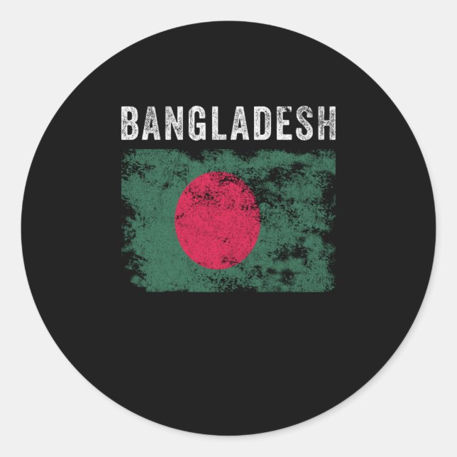 Adesivo Bangladesh Flag Vintage Bangladesh Flag (Frente)