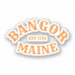 Adesivo Bangor, Maine Oval Sticker