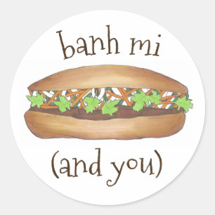 Adesivo Banh Mi (Entre Mim) e você, Sanduíche Vietnamita