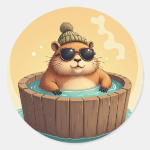 Adesivo Banheira de Hidromassagem do Capivara Vibrações Re