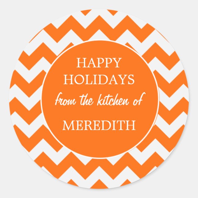 Adesivo Banho de Natal Laranja Da Cozinha (Frente)