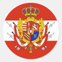 Banner branco vermelho Grão-Ducado da Toscana