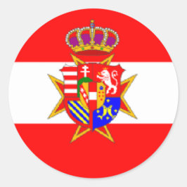 Adesivo Banner branco vermelho Grão-Ducado da Toscana