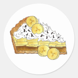Adesivo Banoffee Banana Toffee Pie Slice UK British Comida