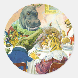 Adesivo Banquete de Natal em Terra Animal