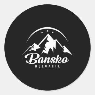 Adesivo Bansko Bulgaria Ski Resort Skiting Snowboard