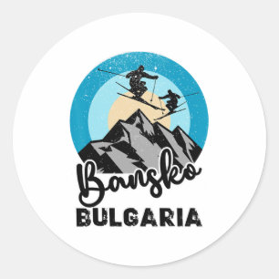Adesivo Bansko Bulgária Ski Snowboard