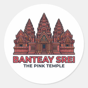 ADESIVO BANTEAY SREI O TEMPLO ROSA