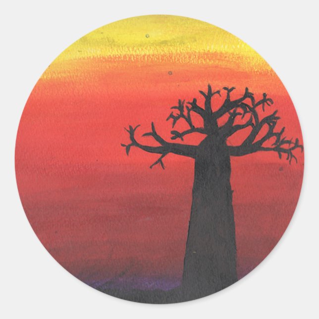 Adesivo Baobab Silhouette (Frente)