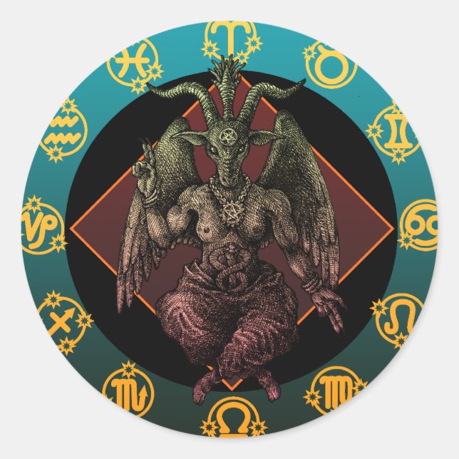 Adesivo baphomet2 (Frente)
