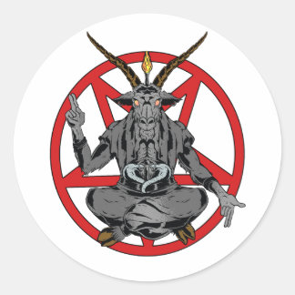 Adesivo Baphomet roi de l'enfer