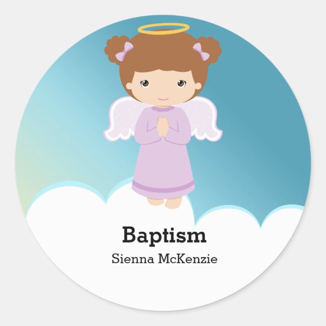 Adesivo Baptism Angel Girl (Frente)
