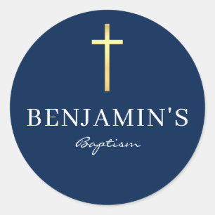 Adesivo BAPTISMO SEAL marinho azul-escuro