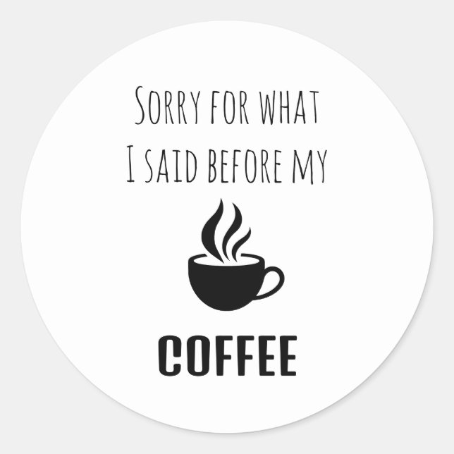 Adesivo Baqueta de café preto e bonito (Frente)