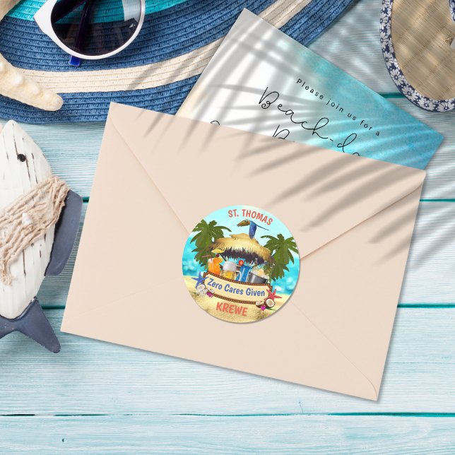 Adesivo Bar Beach Tiki (Criador carregado)