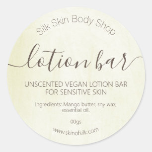 Adesivo Bar de Loção Orgânico Não Perfumado de Beige V