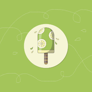 Adesivo Bar de Sorvete Lemon limão