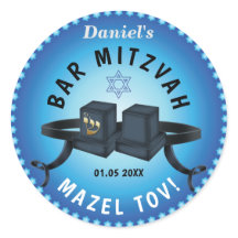 Bar Feliz Mitzvah 20XX Decorativo Azul