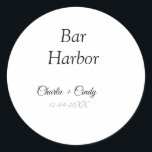 Adesivo Bar Harbour festa de solteira bridges casamento<br><div class="desc">Design</div>