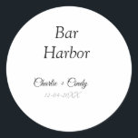 Adesivo Bar Harbour festa de solteira bridges casamento<br><div class="desc">Design</div>