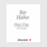 Adesivo Bar Harbour festa de solteira bridges casamento<br><div class="desc">Design</div>