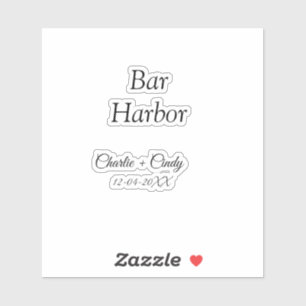 Adesivo Bar Harbour festa de solteira bridges casamento