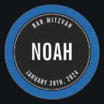 Adesivo BAR MITZVAH - azul-azul-azul-preto simples e simpl<br><div class="desc">por kat massard >> https://linktr.ee/simplysweetpaperie <<<</div>