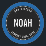 Adesivo BAR MITZVAH - azul-azul-azul-preto simples e simpl<br><div class="desc">por kat massard >> https://linktr.ee/simplysweetpaperie <<<</div>