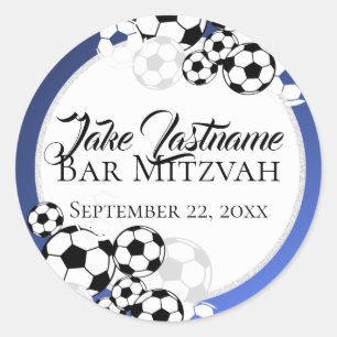 Adesivo Bar Mitzvah do futebol