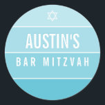 Adesivo BAR MITZVAH (moderno bloco de ombreiros) azul turq<br><div class="desc">por kat massard >> https://linktr.ee/simplysweetpaperie << Ame o design,  mas gostaria de ver algumas mudanças - outro esquema de cores,  produto,  adicionar uma foto ou adaptado para uma ocasião diferente - não se preocupe em entrar em contato comigo,  kat@simplysweetPAPERIE.com - Estou feliz em ajudar!</div>
