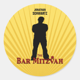 Adesivo Bar Mitzvah Sticker Amarelo