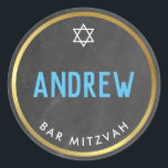 Adesivo BAR MITZVAH — tipo inteligente cinza dourada tipo<br><div class="desc">por kat massard >> WWW.SIMPLYSWEETPAPERIE.COM <<<</div>