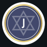 Adesivo BAR MONOGRAM MITZVAH marinho moderno azul escuro o<br><div class="desc">por kat massard >> WWW.SIMPLYSWEETPAPERIE.COM << *** NOTE - O EFEITO DO FUTEBOL SHINY GOLD É UMA IMAGEM IMPRESSA *** - - - - - - - - - - - - CONTATE ME para o "tipo de efeito do filme em ouro falso" personalizado Ame o design, mas gostaria de...</div>