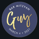 Adesivo BAR PERSONALIZADO Mitzvah marinho moderno   CARA d<br><div class="desc">pelo kat massard >> WWW.SIMPLYSWEETPAPERIE.COM << *** NOTA - O EFEITO DO FOLHO DE OURO SHINY É UMA IMAGEM IMPRESSA *** - - - - - - - - - - - - - - - - - - - - - - - - - - - - - -...</div>